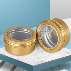 Screw and Window Lid aluminum jar